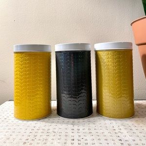 Orla Kiley Vintage Colored Tin 3-Set Containers
